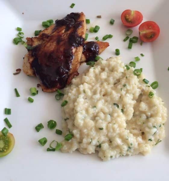 Frango com frutas vermelhas ...Hummm...